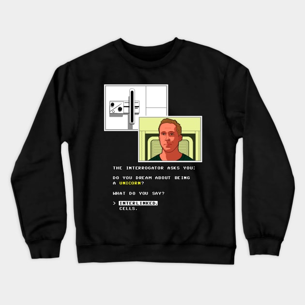 Blade Runner 2049 8bit adventure Crewneck Sweatshirt by forsureee